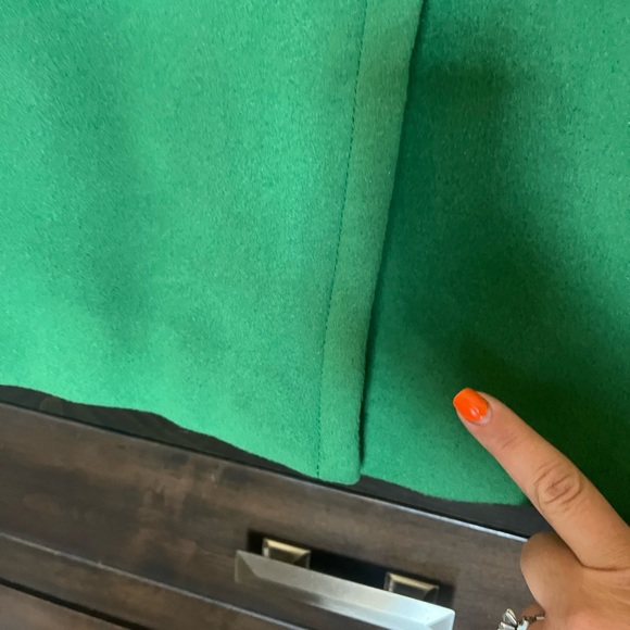 NEW Lands’End emerald green pea coat double breasted wool winter jacket size 12 - Picture 6 of 17